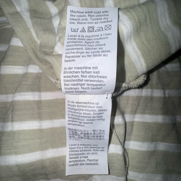 Madewell Whisper 100% Cotton Tank Top Striped Casual V-Neck Pocket. Size S NWOT - Picture 13 of 13